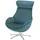 Sofa.de Fernsehsessel Globe Mikrofaser 79 x 111 x 84 cm türkis/petrol drehbar