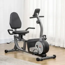 Homcom Heimtrainer Fitnessrad schwarz/silber