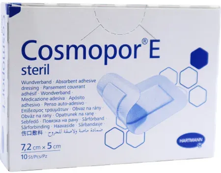 Hartmann Cosmopor E Selbstklebende Wundverbände Steril 7,2x5cm Stück 10 (9008911)