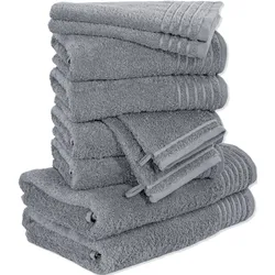 Möve Handtuchset New Classic 10-TLG stone 