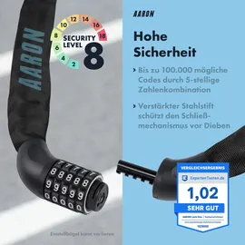 Aaron Lock One Grau-Blau Kettenschloss