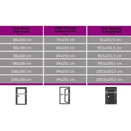 vidaXL Haustür rechts 98 x 200 cm Anthrazit