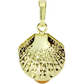 Ostsee-Schmuck Muschel Gelbgold 333