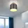ETC Shop Deckenlampe 1 rund grau