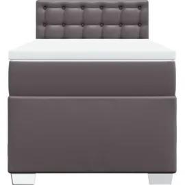vidaXL Boxspringbett 80 x 200 cm Grau
