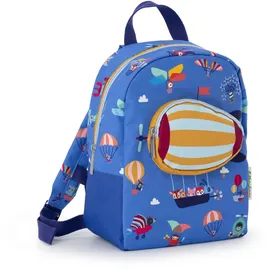 Lilliputiens Kinderrucksack wasserdicht recyceltes PET verstellbar Luft - Blau