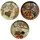 Mambocat Pizzateller 33 cm grün/mehrfarbig 3er Set