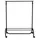 Zeller Rollkleiderständer 86 x 43 x 175 cm schwarz