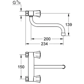 Grohe Costa L Küchenarmatur Silber