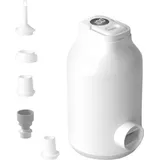 Elektrische Luftpumpe Mit Akku Für Aufblasbare Bettmatratze, Vakuum-aufbewahrungsbeutel, 5 Düsen Und Campinglicht, Schnelles Aufblasen Und Entleeren, Tragbar Für Schwimmbäder