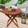 Garden Pleasure Hanford Ø 45 x 50 cm braun klappbar
