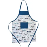 HOUSE ART LIFE Kinderschürze mit Tasche für Junge Mädche 5-10 Jahre zum Malen Kochen Backen Schürze für Kinder Baumwolle Bunt | Viele Farben