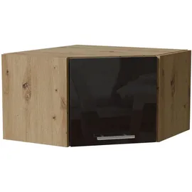 Feldmann-Wohnen Eckhängeschrank 60 x 36 x 60 cm Schwarz