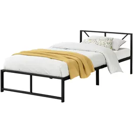 [en.casa] Meran 90 x 200 cm Schwarz
