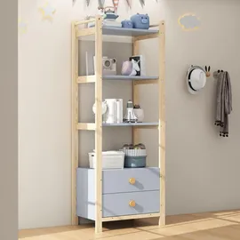 stilvora Bücherregal 70 x 44 x 180 cm Blau