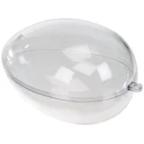 Rayher Plastik-Figur transparent Ei 2-tlg. 10 cm Ø 10,0 cm, 1 St.