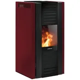 JUSTUS Pelletofen »Sirkos«, bordeauxrot, Stahl, 6 kW