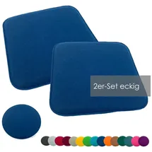 heimtexland Typ631 Sitzkissen 35 x 35 cm Marineblau