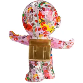 Gilde Figur OOH LALA Astronaut aus Kunstharz - Mehrfarbig - Höhe 30cm x Breite 26cm - Street Art Style