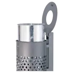 Innenbehälter -Stahlblech- feuerverzinkt 7039-01 , Durchmesser 325mm, Höhe 445mm