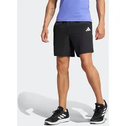 Shorts ADIDAS PERFORMANCE "GYM+ SHORT", Herren, Gr. XXL, Länge 7, schwarz, Obermaterial: 87% Polyester, 13% Elasthan, sportlich, Hosen