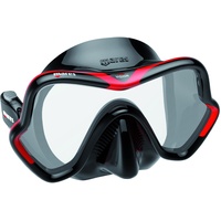 Mares Erwachsene Mask ONE Vision Taucherbrille, Rot/Schwarz, BX