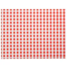 Papstar 100 Tischsets, Papier 30 cm x 40 cm rot (Vichy Karo)