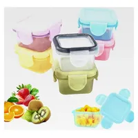 6 Stück Mini Gefrierdosen mit Deckel, Frischhaltedosen 60ml, Zubehör für Dips, Gewürze, Marmelade