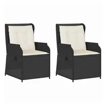 vidaXL Gartenbank 2 pcs  Schwarz