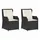 vidaXL Gartenbank 2 pcs  Schwarz