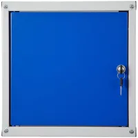 Proregal Schließfachwürfel Cubic HxBxT 35x35x35cm Grau/Blau Schließfachschrank Metallspind Wertfachschrank