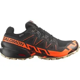 Salomon Speedcross 6 Gore-Tex Herren Black/Shocking Orange/White Pepper 45