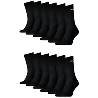 Puma UNISEX Crew Socken Sport 12-Pack schwarz 43-46