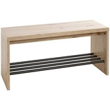 Haku-Möbel HAKU Möbel Schuhbank 37449 eiche-hell Holz 80,0 cm
