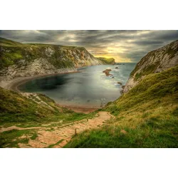 Fototapete PAPERMOON "Landschaft", bunt, B:2,50m L:1,86m, Vlies, Tapeten