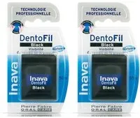 Inava DentoFil Black Fil dentaire ciré 2x50 m