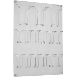 Kerkmann Wandprospekthalter Fokus alu DIN A4, 1/3 DIN A4 75,0 x 6,5 x 100,0 cm, 1 St.
