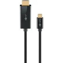 goobay USB C auf HDMI Kabel 4K 60Hz 3 m Schwarz