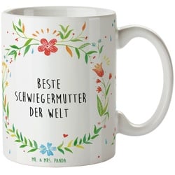 Mr. & Mrs. Panda Tasse Schwiegermutter - Geschenk, Schwiegereltern, Teebecher, Kaffeebecher, Keramik
