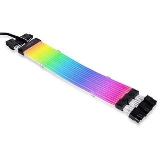 Lian Li Lian-Li Strimer Plus V2 Triple 8-Pin RGB VGA-Kabel, (PW12-PV2 schwarz)