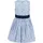 blue seven Sommerkleid BLUE SEVEN, Mädchen, Gr. 116, N-Gr, hl blau, Web, Obermaterial: 100% Baumwolle, bedruckt, gestreift, regular fit, Rundhals, Kleider Sommerkleid, im zeitlosem Streifen-Design mit tollem Herzen-Allover