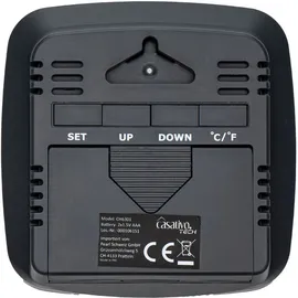 casativo Digitales Präzisions-Thermo-Hygrometer Schwarz