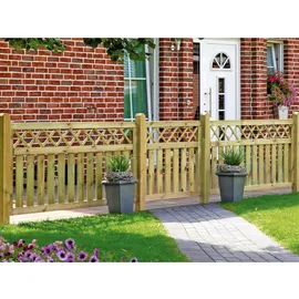 Tetzner & Jentzsch T & J Vorgartenzaun Senkrecht Ranki 180 cm x 90 cm Grün