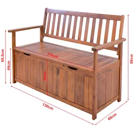 [en.casa] Avezzano 130 x 60 x 88 cm Braun