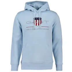 Gant für Herren. 2047082 Archiv Shield Kapuzenpulli blau (M), Lässig, Baumwolle, Nachhaltig