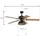LUCANDE Shamoian 132 cm Deckenventilator Schwarz