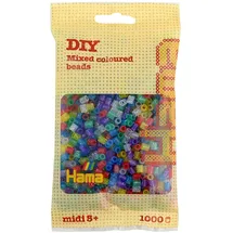 Hama Beutel mit Perlen 1000 St. glitter mix