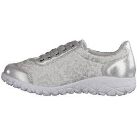 WALDLÄUFER Havy Soft Damen sportlicher Schnürer in silber Gr. 39,5 - 39