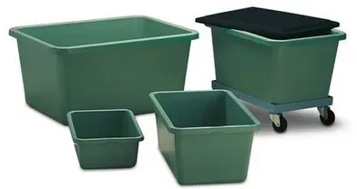 Rechteckbehälter aus Kunststoff, 100 Liter Volumen