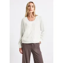 STREET ONE Strick-Look Jacke - weiß